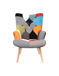 Fauteuil Helsinki Patchwork / Dimensions : 66 x 99,5 x 72 cm
