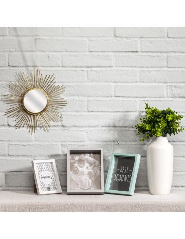 Lot de 3 Cadres Photo Encastrables / Dimensions : 15x21 cm - 13x18 cm - 10x15 cm