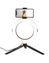 Lampe LED avec Trépied pour Smartphone - Dimensions : 27 x 36 x 50,5 cm