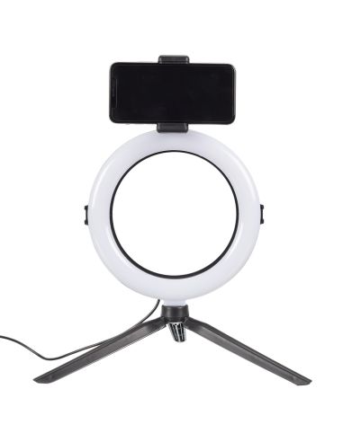 Lampe LED avec Trépied pour Smartphone - Dimensions : 27 x 36 x 50,5 cm