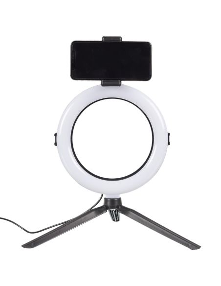 Lampe LED avec Trépied pour Smartphone - Dimensions : 27 x 36 x 50,5 cm