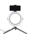 Lampe LED avec Trépied pour Smartphone - Dimensions : 27 x 36 x 50,5 cm