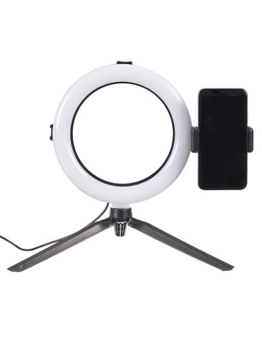 Lampe LED avec Trépied pour Smartphone - Dimensions : 27 x 36 x 50,5 cm