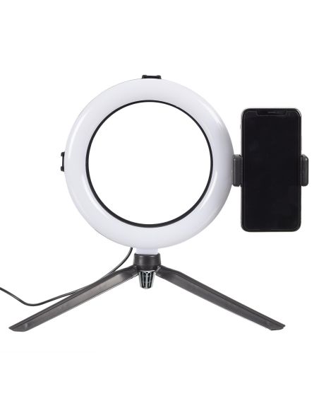 Lampe LED avec Trépied pour Smartphone - Dimensions : 27 x 36 x 50,5 cm