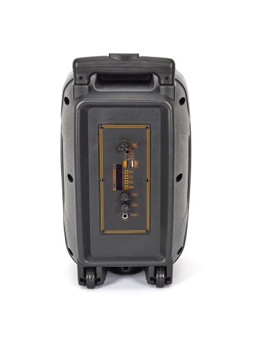 Objet High-Tech / Enceinte Lumineuse Sans Fil 20W Karaoké / 2 Micros et 1 Télécommande Intégrés / Dimensions : 39 x 24 x 20 cm