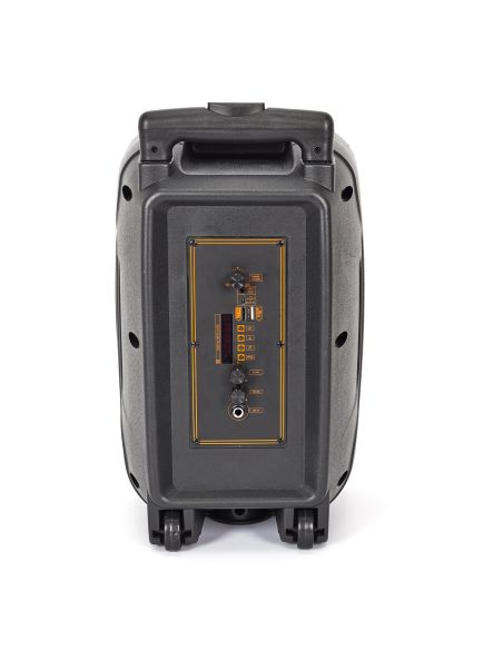 Objet High-Tech / Enceinte Lumineuse Sans Fil 20W Karaoké / 2 Micros et 1 Télécommande Intégrés / Dimensions : 39 x 24 x 20 cm