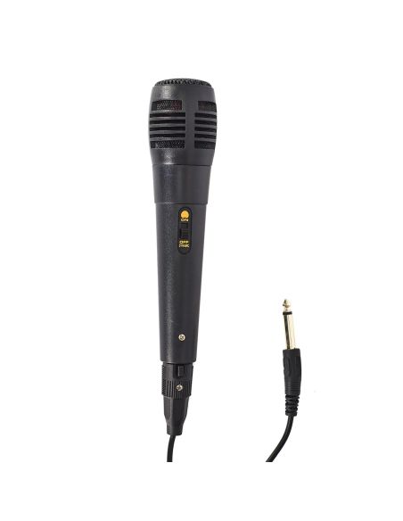 Objet High-Tech / Enceinte Lumineuse Sans Fil 20W Karaoké / 2 Micros et 1 Télécommande Intégrés / Dimensions : 39 x 24 x 20 cm