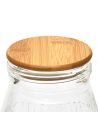 Distributeur de Boissons / Fontaine à Boisson 3,8 Litres en Verre avec Couvercle et Robinet Verseur