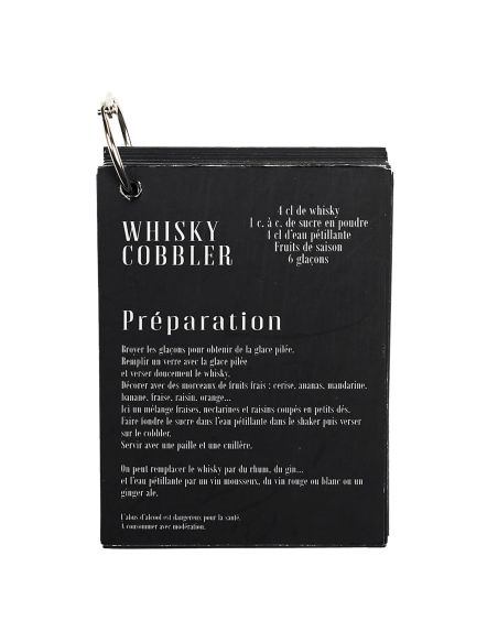 Accessoire de Cuisine / Kit pour Cocktail avec 5 Accessoires et 50 Recettes / Matière : Métal et Acier Inoxydable