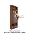 Jeu à Boire / Cadre Décapsuleur en Bois, Métal et PVC / Dimensions : 18 x 4 x 39,5 cm