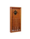 Jeu à Boire / Cadre Décapsuleur en Bois, Métal et PVC / Dimensions : 18 x 4 x 39,5 cm