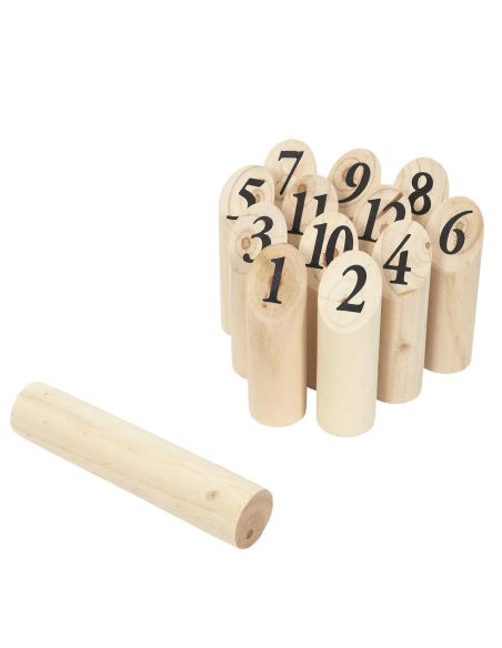 Jeu De Quilles Nordique en Bois  Mölkky / Dimensions : 14,5 x 4,5 cm
