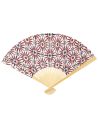 Eventail Patio en Bambou Motif Mandala - Dimensions : 44 x 25 cm