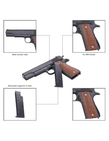 Pack airsoft G.13 style 1911 (Galaxy)