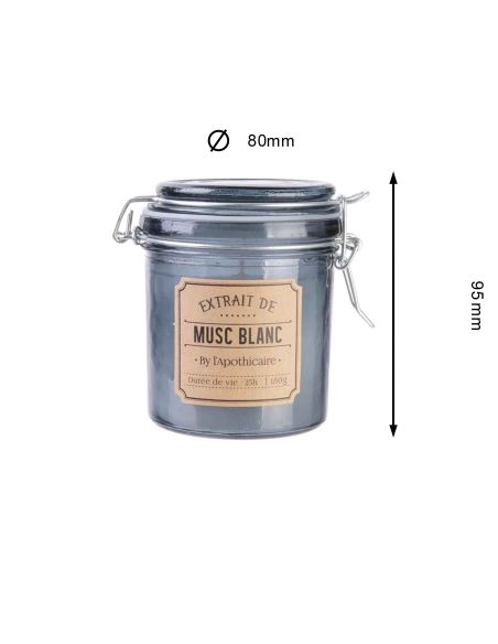 Bougie Parfumée en Bocal d'Apothicaire / 1 Mèche