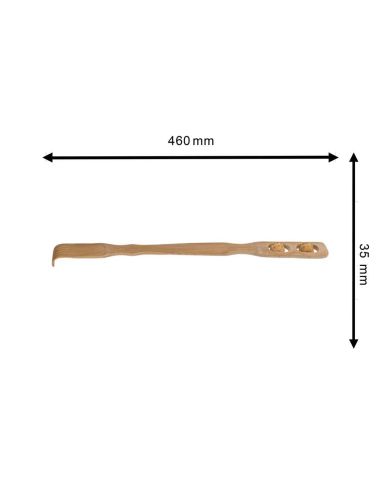 Relaxation Corporelle / Gratte-Dos en Bambou avec Roulettes de Massage