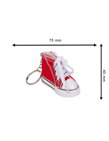 Porte-clé Chaussure de Sport avec Anneau en Métal