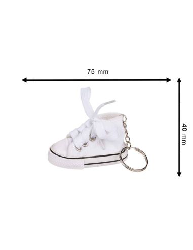 Porte-clé Chaussure de Sport avec Anneau en Métal