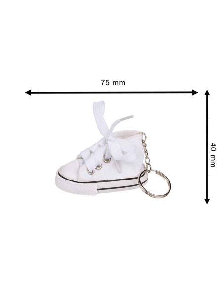 Porte-clé Chaussure de Sport avec Anneau en Métal