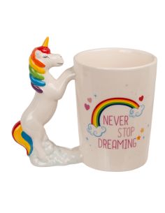 Tasse (Mug) Licorne / Matière : Grès / Dimensions: 13 x 12 cm