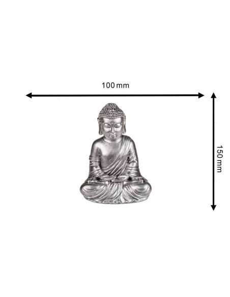 Statue de Bouddha Zen / Matière : Polyrésine / Dimensions : 15 x 10 cm