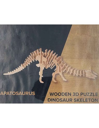 Puzzles 3D / Squelette de Dinosaure en bois à monter / Dimensions: 30 x 12 cm