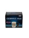 Mug avec poignée manette, Game over, env. 11 x 9 cm, en faience