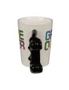 Mug avec poignée manette, Game over, env. 11 x 9 cm, en faience