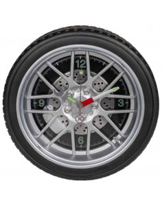 Horloge Murale rétroéclairée inspirée d'une roue de voiture