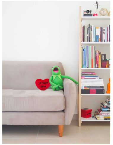 Peluche Cœur Rouge / Brodé "I Love You" au Fil Noir
