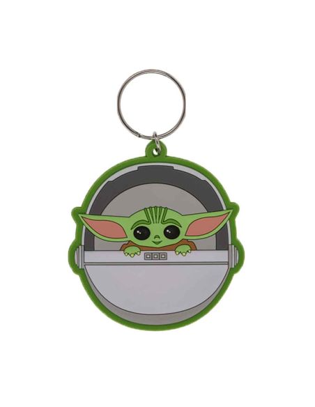 Porte-clé Fantaisie / Star Wars Baby Yoda Mandalorian / Dimensions : 6,5 x 6 cm