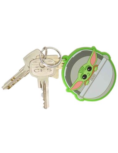 Porte-clé Fantaisie / Star Wars Baby Yoda Mandalorian / Dimensions : 6,5 x 6 cm