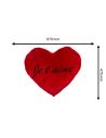 Coussin Cœur Rouge Brodé "Je t'aime" XL - Dimensions : 67 x 47 cm