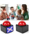 Accessoire pour Quizz / Buzzer Lumineux et Sonore /  Dimensions : 12 x 9,5 x 11 cm