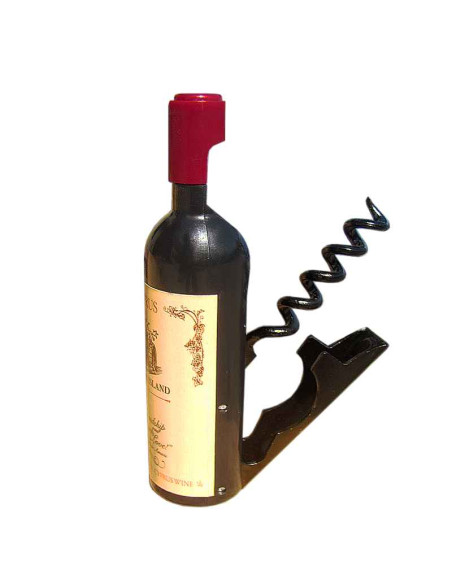 Tire-bouchon et Ouvre-bouteille / Mini Bouteille de Vin Aimantée / Dimensions : 11,5 x 2 cm