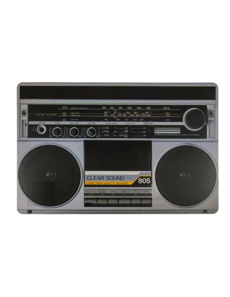 4 Sets de Table Vintage / Thème Télé-Sono Années 70-80 / Dimensions : 43,5 x 28,5 cm