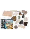 Kit de Chercheur de Pierres précieuses de 5 Gemmes - Dimensions : 13 x 9,5 cm