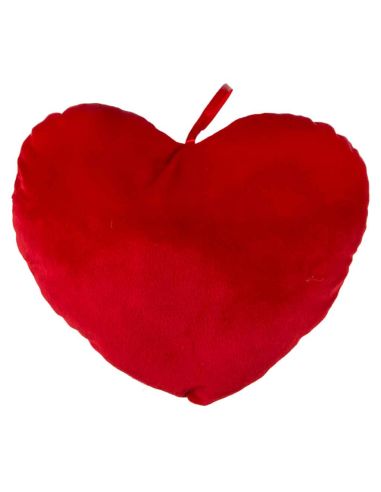 Peluche Cœur Rouge / Brodé "I Love You" au Fil Noir