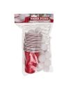 Jeu à boire, Beer Pong, avec 15 boules & 22 gobelets, pour env. 550 ml, dans sachet poly avec headercard