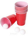 Jeu à Boire / Beer Pong / 15 Boules et 22 Gobelets de 550 ml / Matière : Plastique
