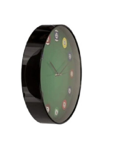 Horloge Murale avec Motif Billard / Diamètre : 30,5 cm