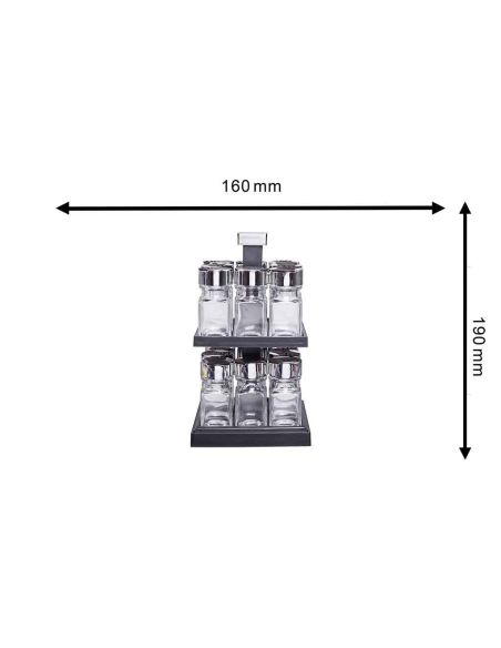 Carrousel à Épice Tournant à 2 Étages - Dimensions : 29 x 16 x 16 cm