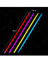 15 Bracelets Fluorescents avec Connecteurs / Plusieurs Couleurs Différentes / Dimensions: 22 x 3 cm