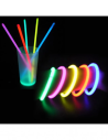 15 Bracelets Fluorescents avec Connecteurs / Plusieurs Couleurs Différentes / Dimensions: 22 x 3 cm