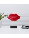DECO A POSER BOUCHE ROUGE H20CM M6
