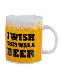 Tasse (Mug) XL / Imprimé I Wish This Was a Beer / Matière : Porcelaine / Dimensions : 15 x 12,5 cm