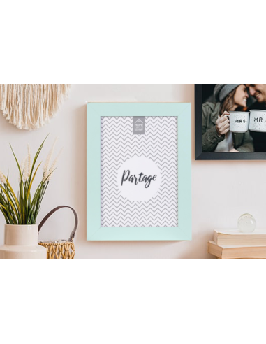 Cadre Photo avec Pied 3 Couleurs au Choix / Couleur: Blanc, Gris, Turquoise / Dimensions: 16 x 21 cm