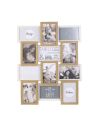 Cadre Photo Multiple Pêle-mêle  12 Vues en Bois / Dimensions : 44 x 58 x 3 cm