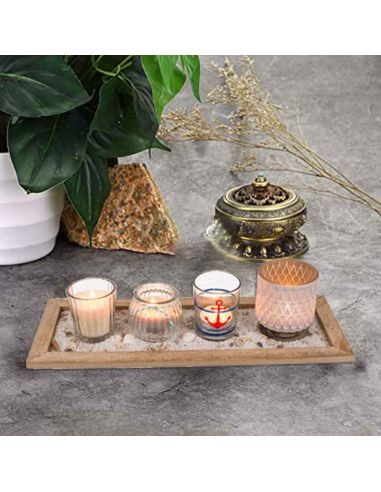 Plateau Rectangulaire en Bois Style Maritime