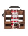 Porte-Bouteille en Bois pour 6 Bouteilles de 33cl avec Ouvre-Bouteille en Métal
